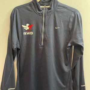Team RWB Nike 3/4 Zip Top Large